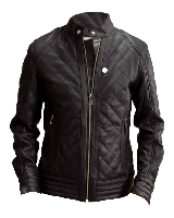 Contractor cafe racer leather jacket in  